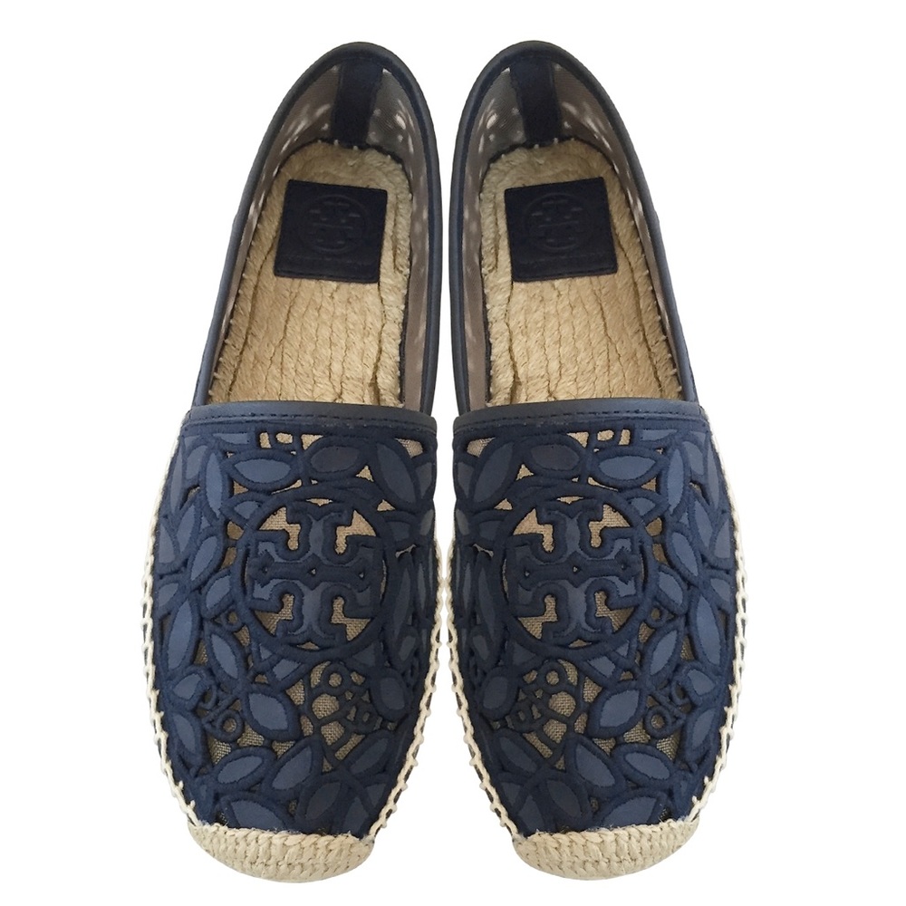 Tory Burch Navy Espadrille
